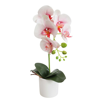 LVD Faux 31cm Orchid Artificial Flower w/ Pot Single - Pink