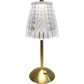LVD USB Metal LED Decorative Indoor Lantern Table Lamp 13x30cm Gold