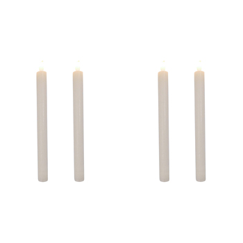 2x 2pc LVD 25cm Wax Flameless Dinner Candles Tabletop Decor