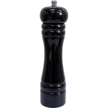 LVD Timber Wooden Kitchen Salt/Pepper Grinder Mill Medium 5x5x22cm Black