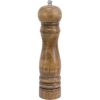 LVD Timber Wooden Kitchen Salt/Pepper Grinder Mill Medium 5x5x22cm Oak