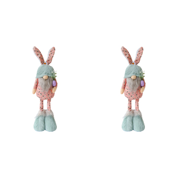 2x LVD Polyester Easter Gnome Jilly Soft Plush Kids/Children Cuddle Toy 55cm