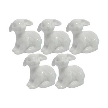 5PK LVD Rabbit Flopsy Decorative Sculpture Home/Lounge Decor