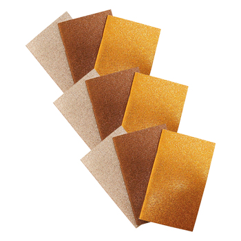 3x 3pc LVD 18cm Notebooks Writing Stationery 80 Pages Glitter Glow