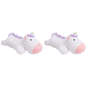 2x LVD 50cm Polyester Lrg Unicorn Plush Stuffed Animal Children Soft Cuddle Toy