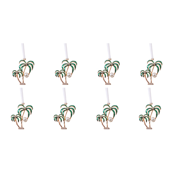 8PK LVD Ornament Pearl Palms Decorative Home Decor Ornament 4x4cm