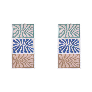 2PK LVD Microfibre Beach Absorbent Towel In Bag 90x180cm - Trio