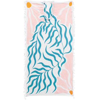 LVD Kids Microfibre Beach Towel In Bag 70x140cm Pretty Reef