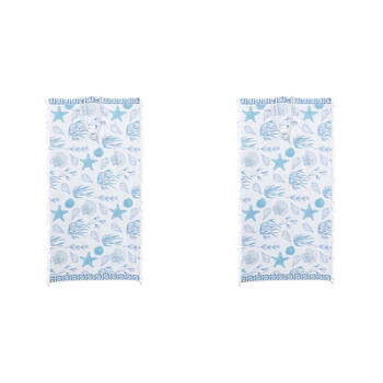 2PK LVD Kids Microfibre Beach Towel In Bag 70x140cm Ocean
