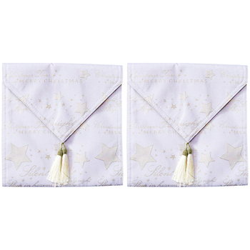 2PK LVD Polyester Table Runner Christmas Sayings Home/Kitchen Decor 180x33cm