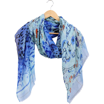 LVD Scarf Sarong Blue Boheme Themed Stylish Womens Fashion