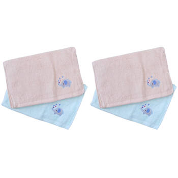 4pc LVD Kids Cotton Hand Towel Set 25x50cm Elephant