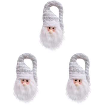 3PK LVD Doorhanger Gnome Silver Decorative Sculpture Home/Lounge Decor