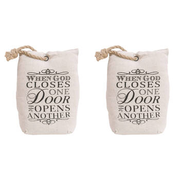 2x LVD Doorstop Polyester Gods Door Stopper Holder Floor Home/Room Decor 20cm