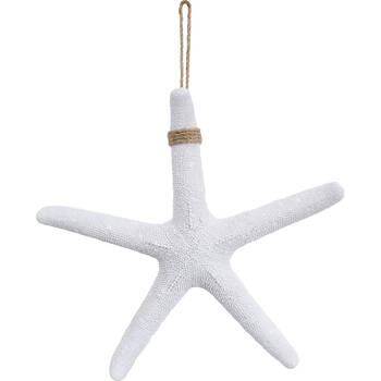 LVD Resin Starfish Textured Sculpture XL 38x38cm White