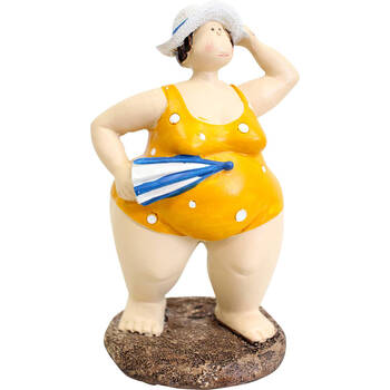 LVD Resin Beach Lady Edith Figurine Home/Room Decor Yellow