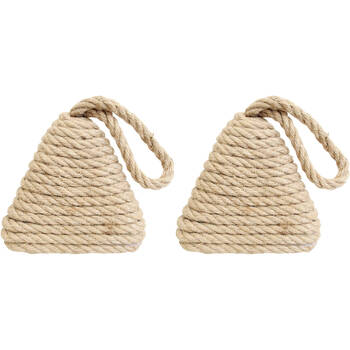 2PK LVD Jute/Concrete Doortsop Rope Pyra Home Decor Nat