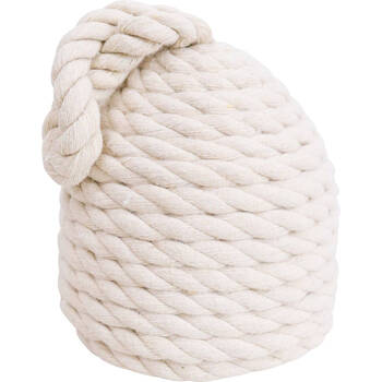LVD Doorstop Rope Hive Weighted Door Stopper 15cm White