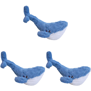 3PK LVD Plush Blue Whale Kids/Childrens Stuffed Animal/Soft Toy 0+