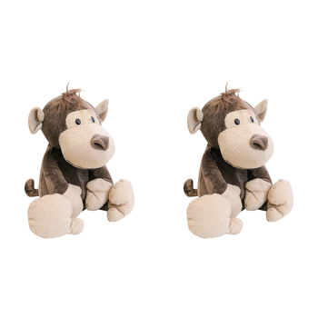 2PK LVD Plush Marvin Monkey Kids/Childrens Stuffed Animal/Soft Toy 0+