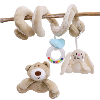 LVD Pram Spiral Bunny Bear Kids/Childrens Stuffed Animal/Soft Toy 0+