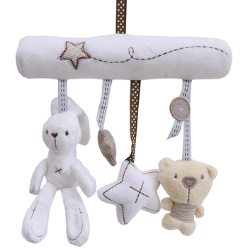LVD Pram Hanger Bunny Bear Kids/Childrens Stuffed Animal/Soft Toy 0+