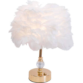 LVD USB Lamp Home/Room Decor 32x23cm - Feather White
