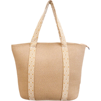 LVD Women's/Ladies Beach Carry All Tote Bag 50x39cm - Natural