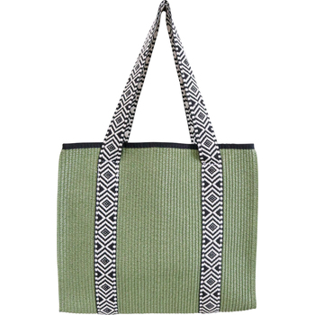 LVD Women's Beach Carry Tote Shoulder Bag 34x29cm - Sage