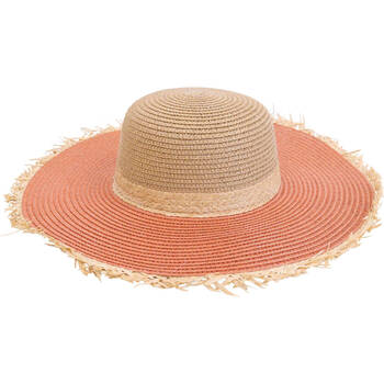 LVD Women's Woven-Paper Broad-Brimmed Summer Hat Wanderer 42cm Rust