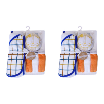 2PK LVD Kids Bathtime Set Lion Infant/Baby Interactive Play Toy 0+