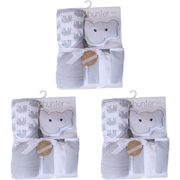 3PK LVD Kids Bathtime Set Elephant Infant/Baby Interactive Play Toy 0+