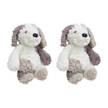 2PK Lavida Polyester Kids/Children Soft Cuddly Plush Toy Puppy Milkshake 27x14cm