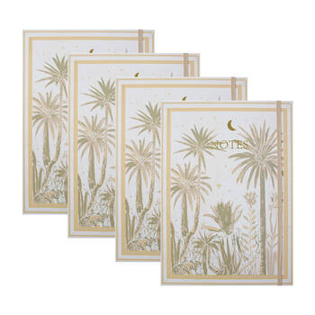 4PK LVD Bohemia A4 Padfolio Writing Stationery 22x30cm