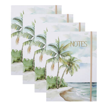 4PK LVD A4 Padfolio Coastal School Paper Writing Stationery