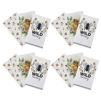 4x 3pc LVD Bees Notebooks Writing Stationery 10.5x18cm
