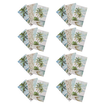 8x 3pc LVD Coastal Notebooks Writing Stationery 10.5x18cm