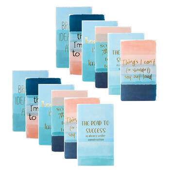 2x 6pc LVD Sayings Notebooks Writing Stationery 10.5x18cm