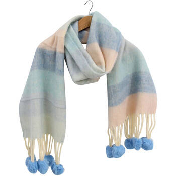 LVD Women's Coastal Blues Patterned Winter Scarf 40x180cm Multicoloured