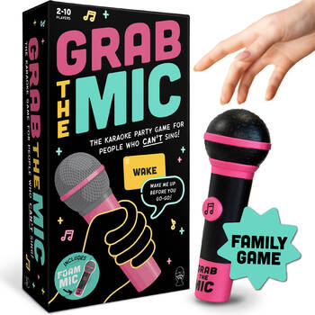 Lucky Egg Grab The Mic Party Board Karaoke Game 25x25cm 8y+