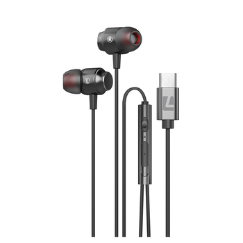 Liquid Ears USB-C In-Ear Earphones - Black
