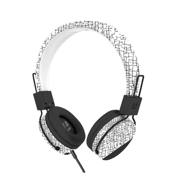 Liquid Ears Kids Volume Limited Headphones w/Inline Mic - White/Black