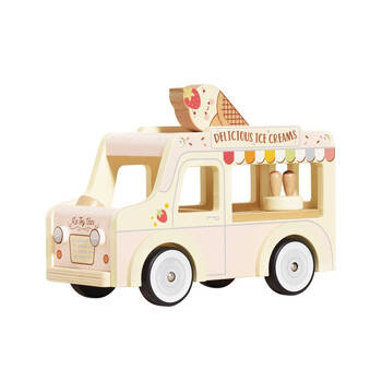 Le Toy Van Wooden Ice Cream Kids Set w/ Stickers 3y+/26x19x12cm Multi Colour