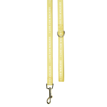 Gummi Slick Dog 140cm Lead Strap Pet Collar Leash Small - Yellow