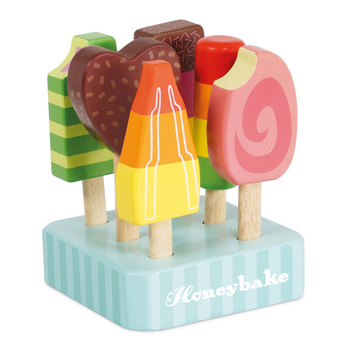 6pc Le Toy Van Honeybake Ice Lollies 10x13cm Wooden Toy 2y+