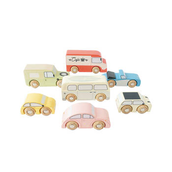 7pc Le Toy Van Wooden Vintage Cars Kids/Children 3y+