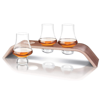 4pc Final Touch 195ml Whiskey Glass Flight Tasting Set w/ Stand