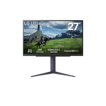 LG UltraGear QHD HDR Nano IPS 1ms Response Gaming Monitor 27 Inch 180hz