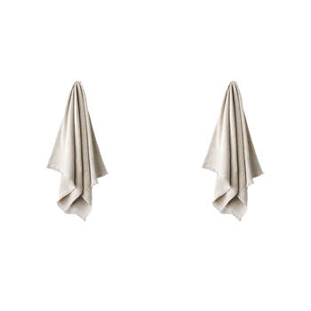2PK Linen House Aria Sand Cotton/Bamboo Bath Towel 69x139cm - Natural