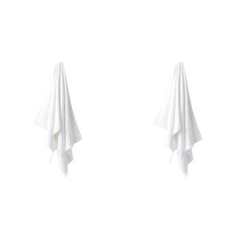 2PK Linen House Aria Cotton/Bamboo Bath Towel 69x139cm - White